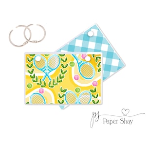 Index Card Binder, Flashcard Holder or Recipe Book, Laminated Note Card Binder, Blank Book, Tennis PS3916
