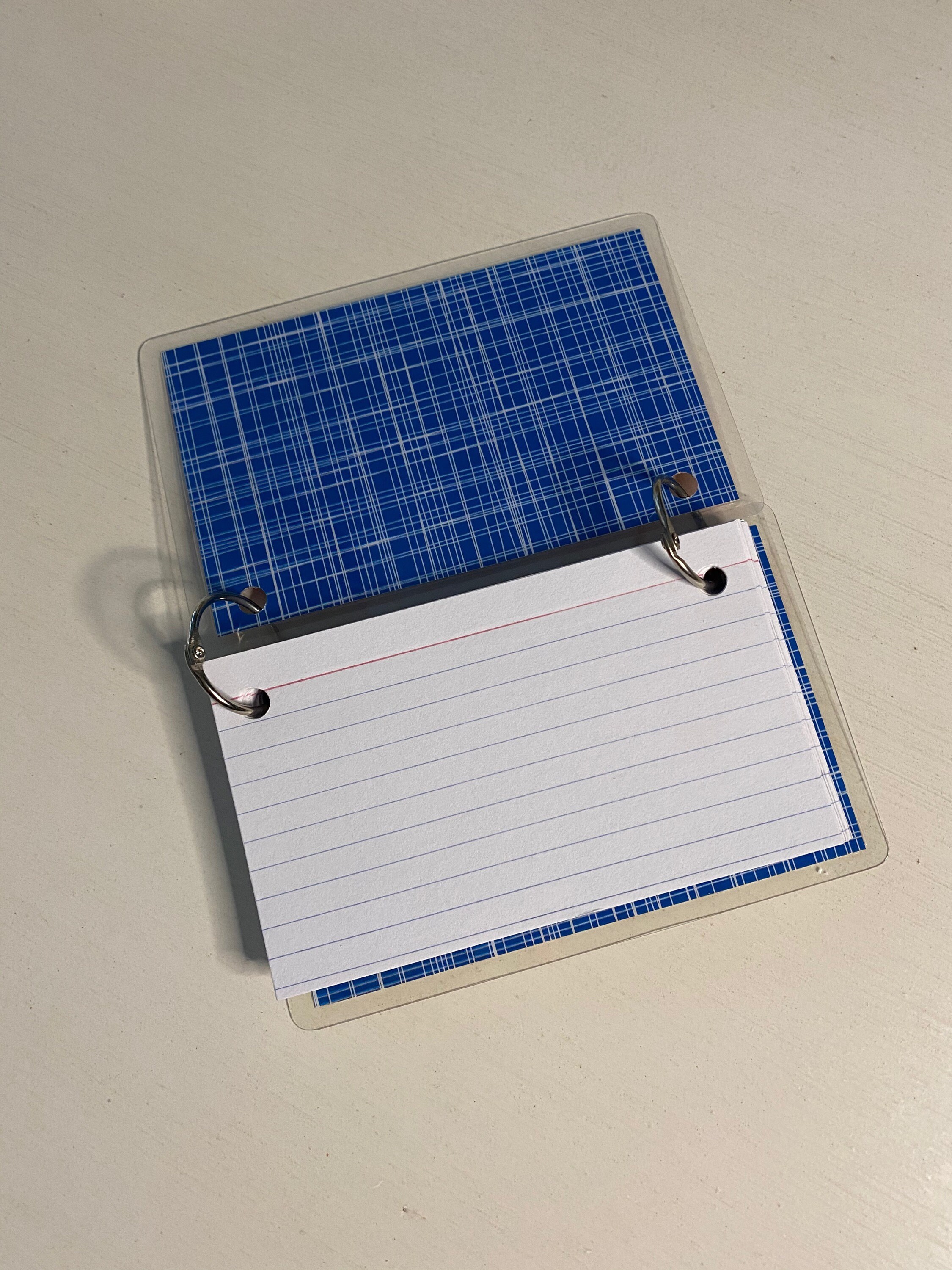 Personalized Index Card Binder Flashcard Holder or Recipe Etsy