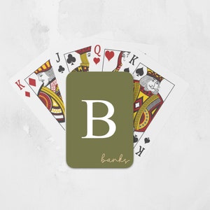 Personalized Poker Cards for Men, Custom Playing Cards, Game Night Gift, Card Lover, Design your Own Playing Cards