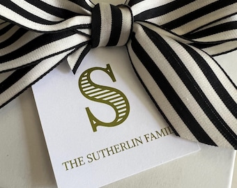 Custom Gift Tag Sticker – Personalized Enclosure Card Label for Family or Business, Logo Stickers, Favor Tags, Packaging Labels