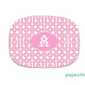 Personalized Serving Platter, Family Platter, Custom Serving Tray, Trellis