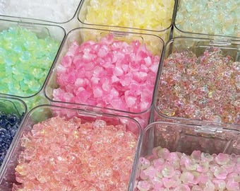 Glass Lily Of The Valley Beads, 50pcs Bell Flower Beads, Glass Trumpet Flower Beads, Suitable For DIY Jewelry Beaded Bracelets