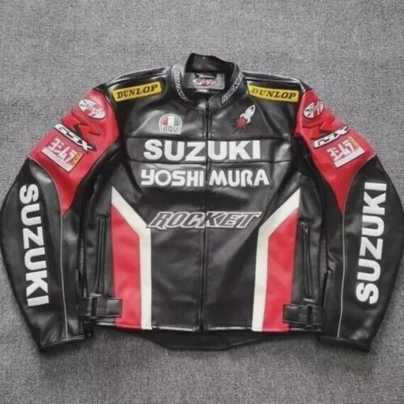 SUZUKI GSX レザージャケット YOSHIMURA Handmade Suzuki GSX-R Racing Leather Jacket, Yoshimura Moto