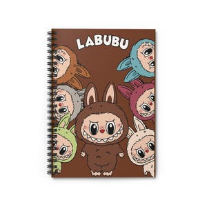 Cute Spiral Notebook - LABUBU Design | Kawaii Journal for Students & Teens | Aesthetic School Supplies | Gift for Girls
