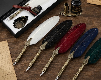 Custom Calligraphy Set, Personalised Name Quill Pen, Handwriting Accessory Dip Pen, Journal /Appreciation Gift for Teacher