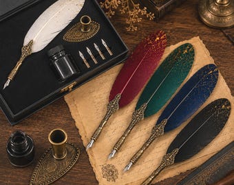 Personalised Name Quill Pen, Custom Calligraphy Set, Handwriting Accessory Dip Pen, Journal /Appreciation Gift for Teacher