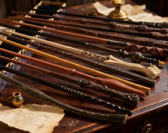 Custom Engraved Wizard Wand with Gift Box, Personalized Cosplay Wand