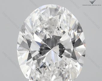 Oval Lab Grown Diamond, E VS1 IGI Certified, Loose CVD Diamond