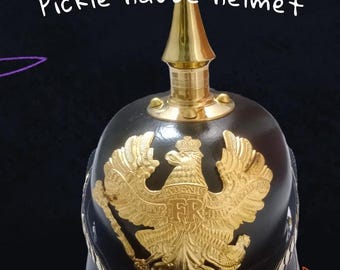 Armor Helmet Handmade Prussian Pickelhaube Helmet WW1 Replica: German Military Collectible
