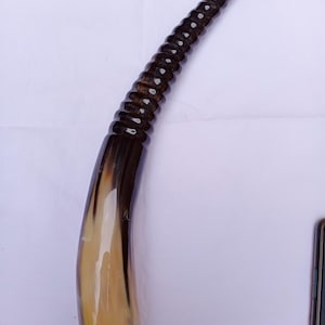 Viking Horn Drinking Glass – Handcrafted Style Beer Mug Natural horn