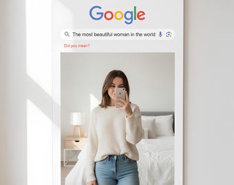 Custom Google Search Mirror, Funny Personalized Gift for Her