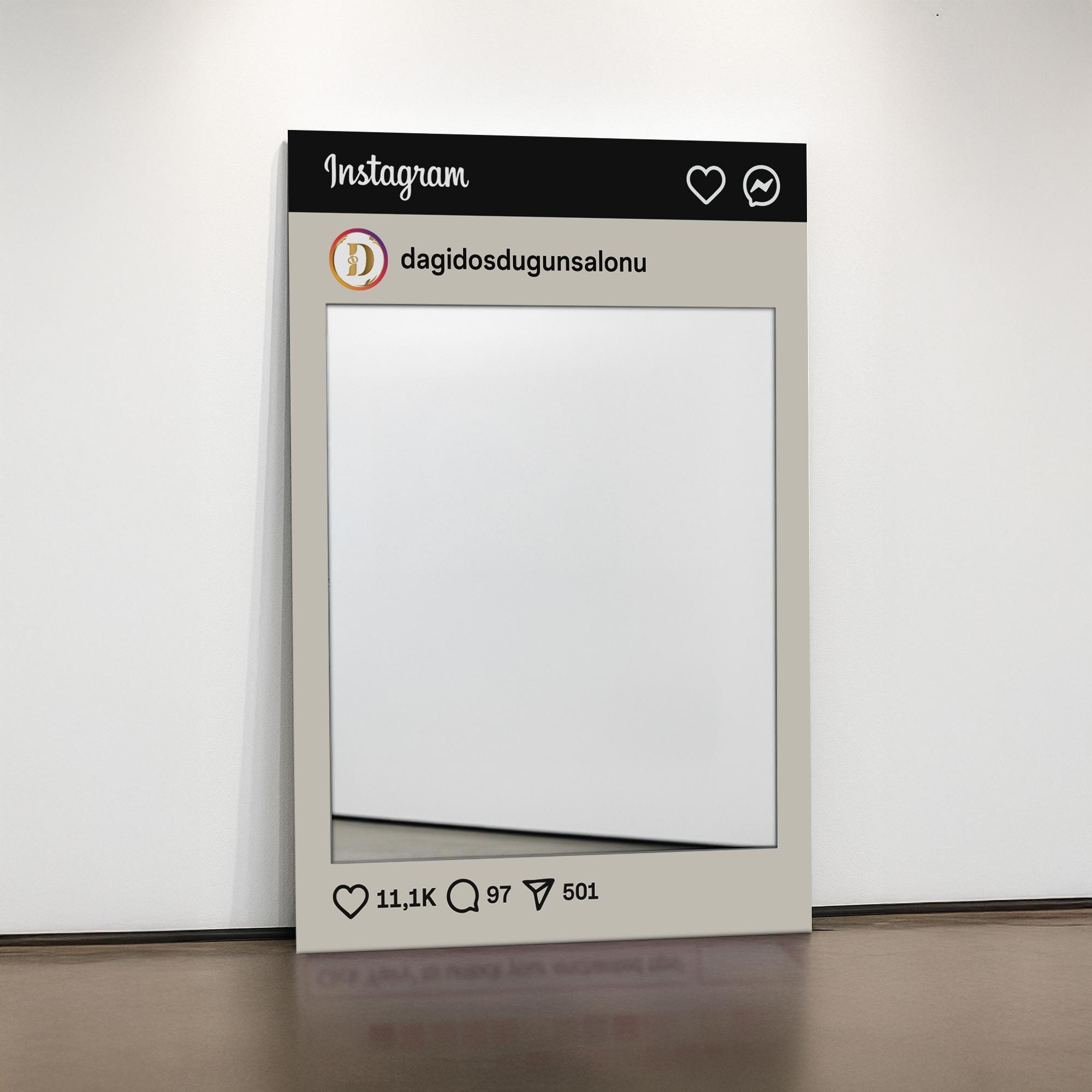 Mirror Post Instagram Style Mirror: Social Media Influencer Decor - Etsy