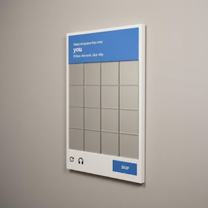 CAPTCHA Puzzle Wandspiegel, Geeky Home Decor Bild 7