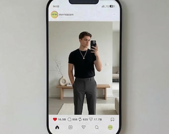 Instagram Mirror Selfie Wall Mirror, Phone Shaped Room Decor
