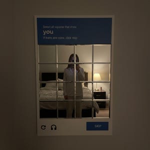 CAPTCHA Puzzle Wandspiegel, Geeky Home Decor Bild 12