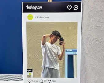 Personalisierter Instagram Spiegel: Personalisierter Social Media Decor
