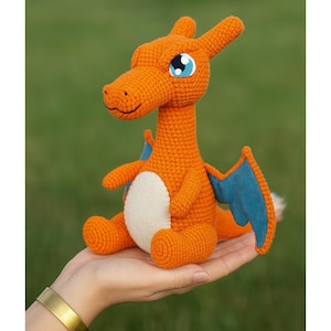 Charizard Crochet Pattern: Amigurumi Dragon Tutorial (PDF Download)