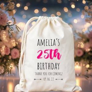 Custom 30th 40th 50th 60th 70th Birthday Bag, Birthday Favor Bags, Party Favor Hangover Kit, Printed Hangover kit, Aged to Perfection Bag