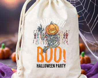 Personalized Halloween Boo Bachelorette Party Favor Bag, Spooky Halloween Funny Birthday Gift Bags, Witch Hat Broom,Magic Portion Favor Bags