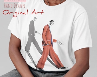 Hand-Painted Graphic T-Shirt: Unisex Organic Cotton Wearable Art