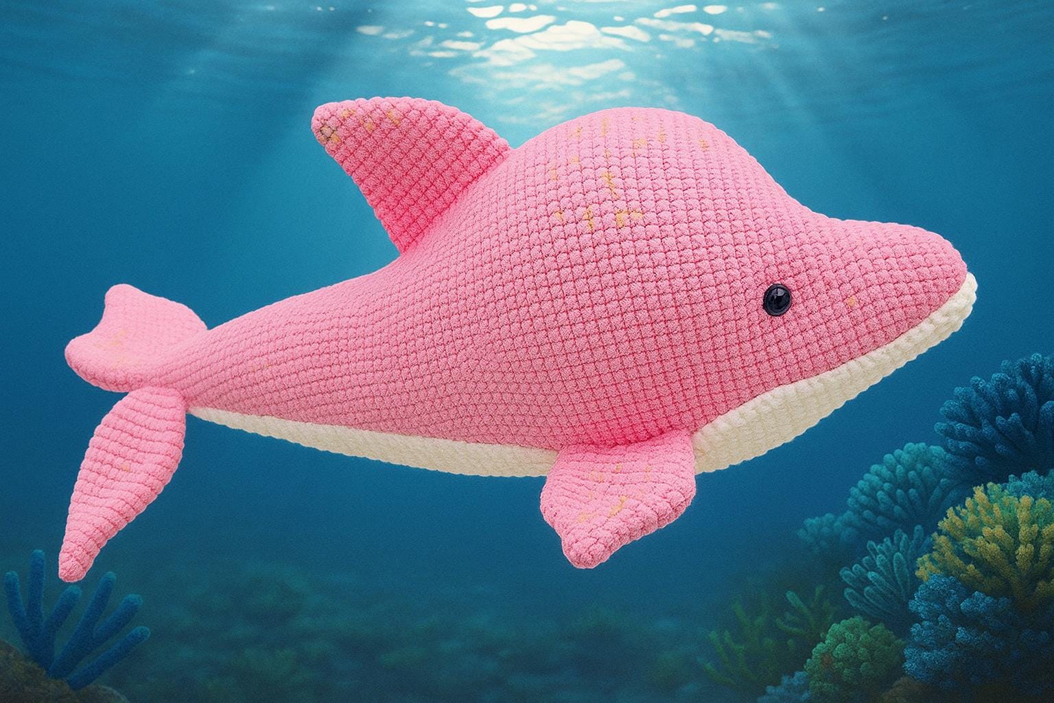 30 Dolphin Crochet Patterns for Ocean-Inspired Amigurumi, Gifts, and Nursery Decor 32 Pink Dolphin Amigurumi Pattern