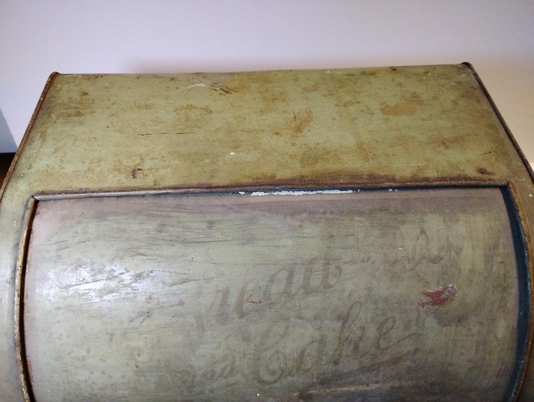 Antique Empeco Metal Bread Box Etsy