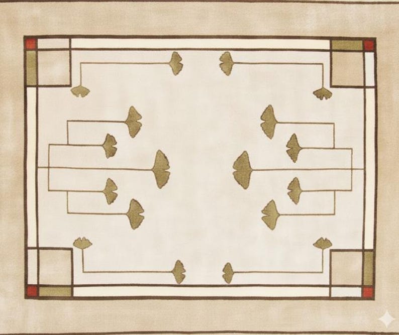 Art Deco Handmade Tufted Rug, Luxury Neutral Area Rug, Beige Geometric ...