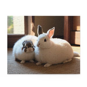 Cozy Rabbit Puzzle - 120, 252, 500-Piece, Perfect For Animal Lovers, Family Game Nights, Gifts For Kids, Home Decor