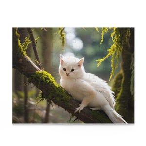 Whimsical Cat Puzzle | 120 252 500-Piece Educational Game, Cat Lover Gift, Family Activity, Home Decor, Animal Puzzle