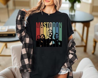 Mastodon Band Retro Graphic T-Shirt, Comfort Colors Metal Music Tee