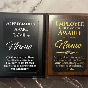 7&quot; x 9&quot; Award Plaque