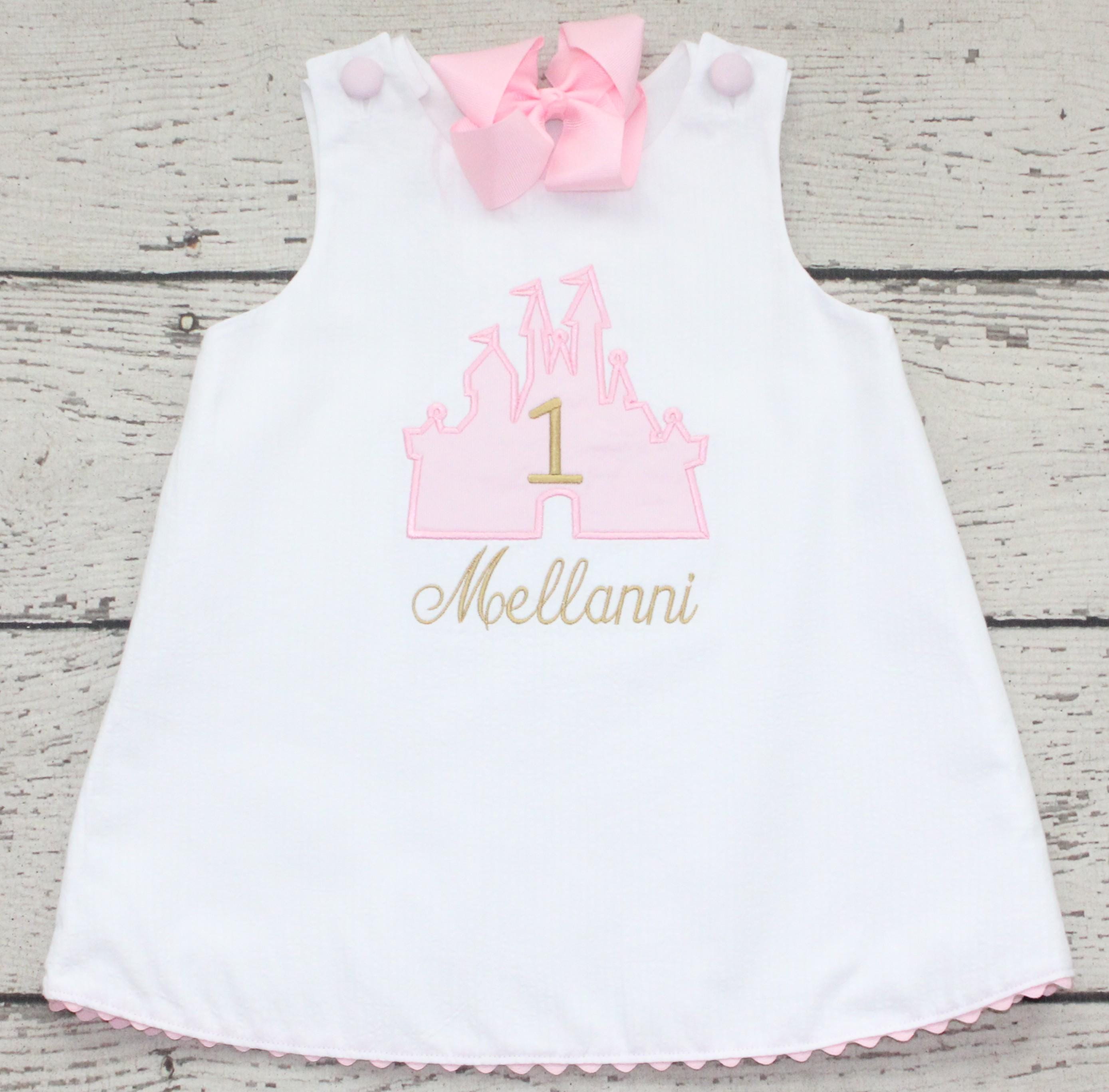 Pink and Gold First Birthday Dress - Etsy
