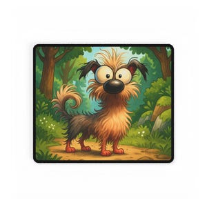 Tapete de escritorio con diseño de perro: adorable decoración de oficina con animales, regalo para amantes de las mascotas, accesorios para el hogar, decoración divertida para el puesto de trabajo, protector de escritorio.