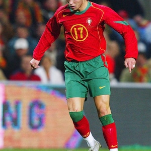 Young Cristiano Ronaldo Portugal Poster | Soccer Icon Wall Art | 20x30 CR7 Football Print