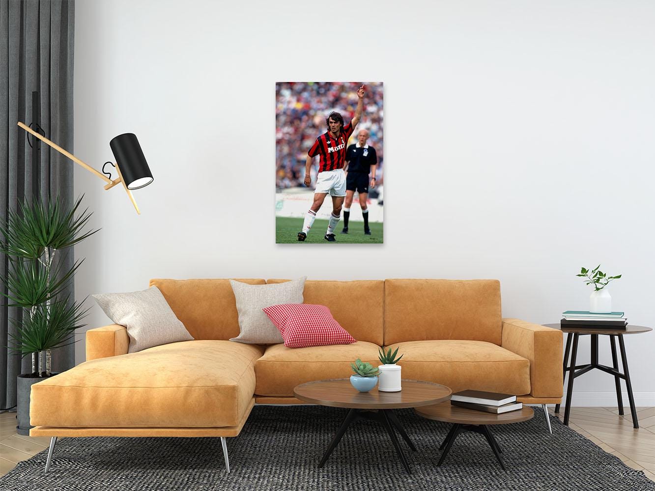Paolo Maldini AC Milan Legend Poster – 20x30 Vintage Italian