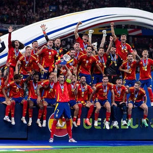 Spain National Football Team Euro 2024 Champions Poster – La Roja Victory Wall Art, Soccer Celebration Print, 20x30 Football Decor