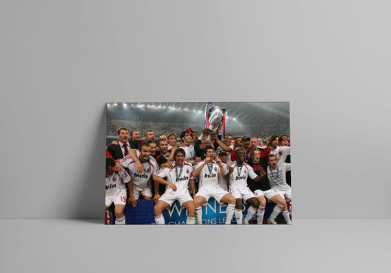 AC Milan 2007 Champions League Poster – European Football Victory