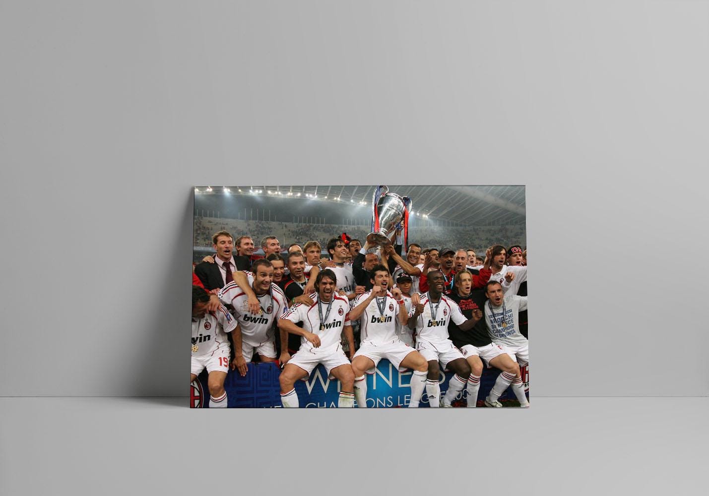AC Milan 2007 Champions League Poster – European Football Victory