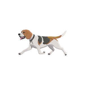 Beagle-borduurontwerp, hond machineborduurontwerpen, hond borduurontwerpen, hond borduurbestanden, hond borduurpatroon