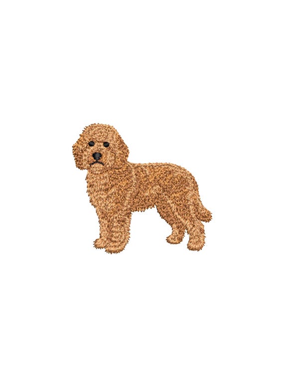 Mini Goldendoodle Embroidery Design, Dog Embroidery Files, Pet Embroidery Patterns, Machine Embroidery Designs