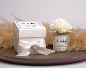Personalized Baby Shower Candle Favors in Bulk, Baby Boy Shower Favor, Baby Girl Shower Favor