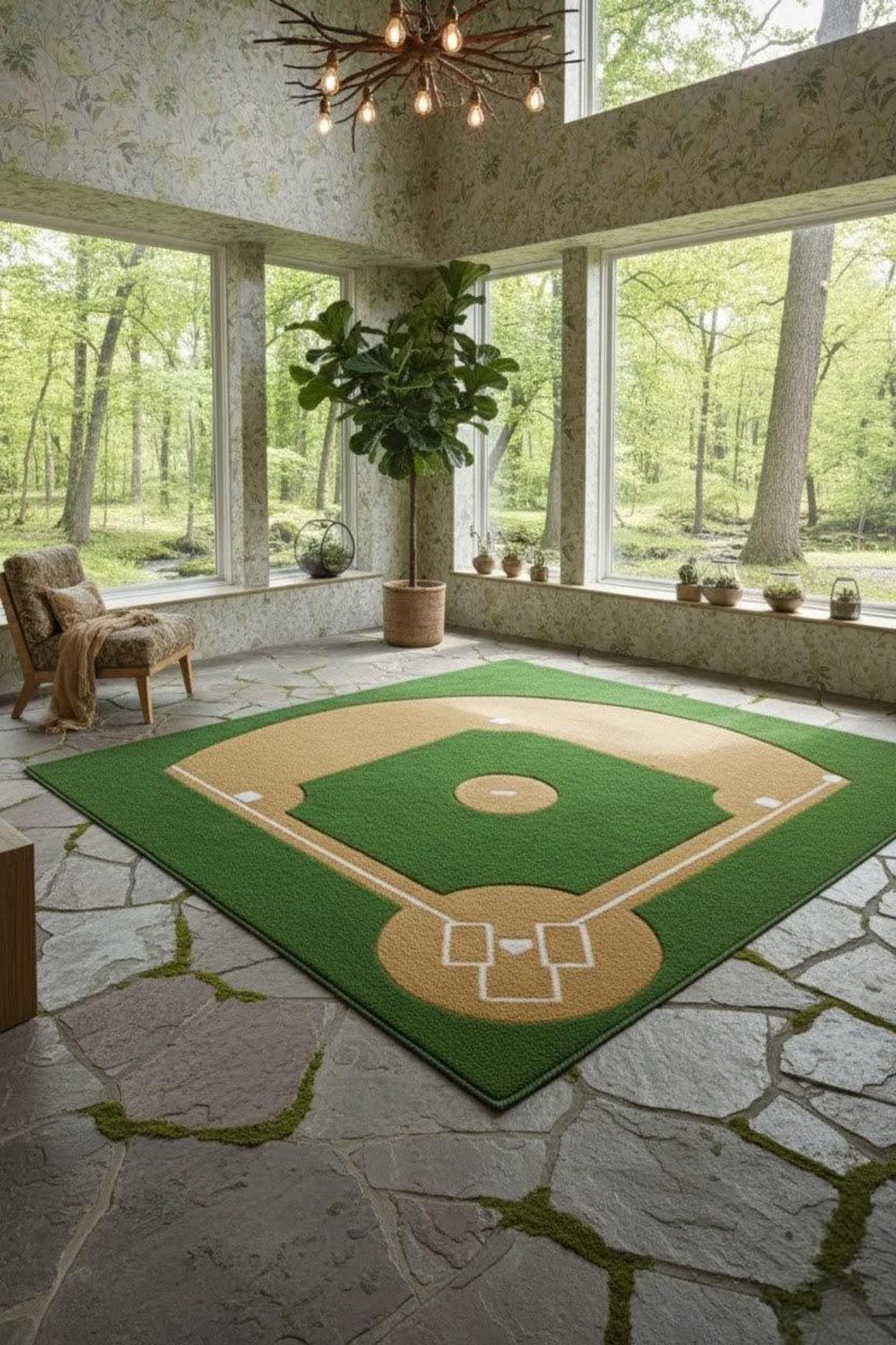 Hand-tufted Wool Baseball Rug | Sports Kids Room Decor Carpet - Etsy UK