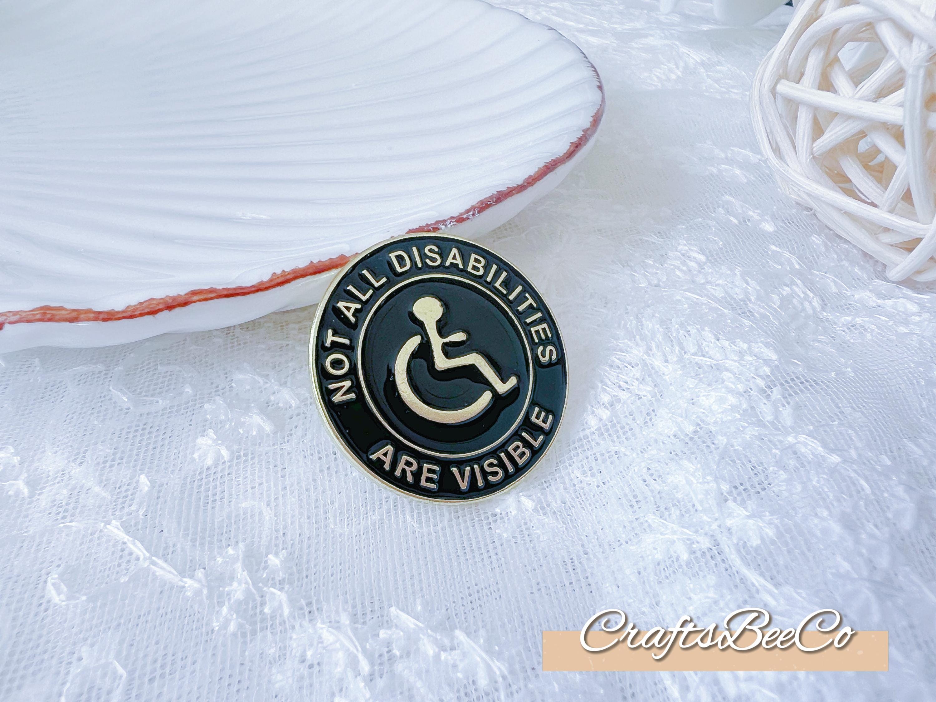 Not All Disability Are Visible Pin Brooch - Enamel Pins Cute Enamel Pin ...