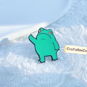 Fun Frog Animal Enamel Badge  - Pins Cute Enamel Pin Brooch - Gift Idea