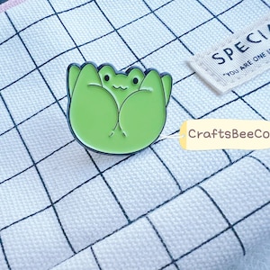 Kawaii Groda Djur Emaljmärke - Pins Söt Emalj Pin Brosch - Presentidé