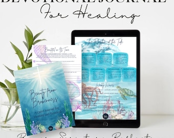 Christian Journal & Reset Pack – Beauty from Brokenness | Prayer, Reflection, Scripture Prompts, Printable PDF
