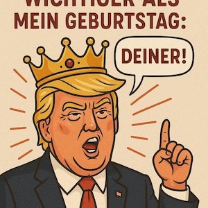 Geburstagkarte lustig, Karte zum Ausdrucken, Satire Karte Deutsch, Digitale