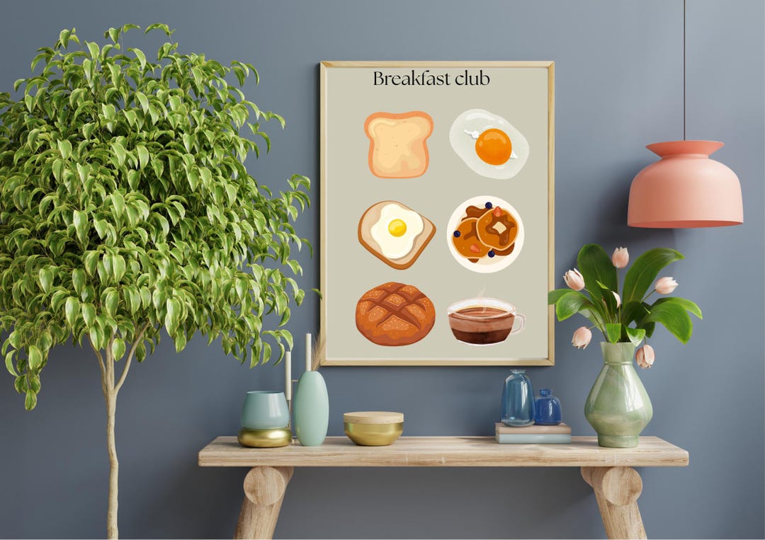 Break Fast Poster Breakfast Poster - Etsy