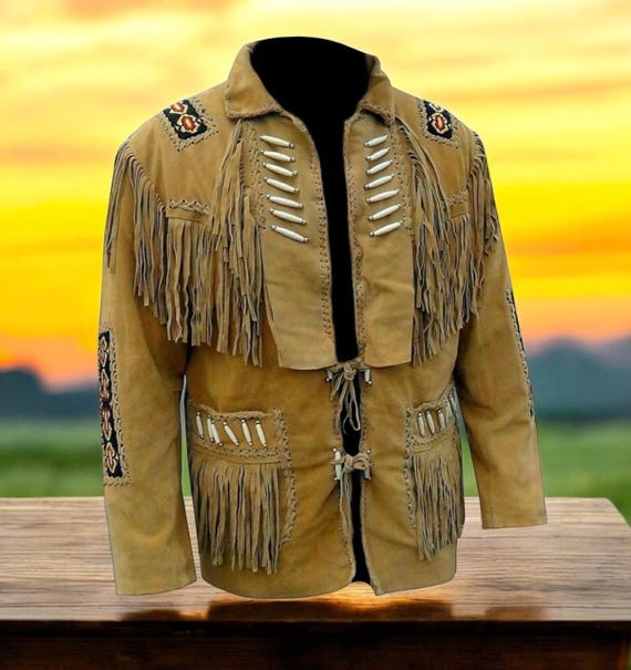 Women's Western Fringe Leather Jacket | Azteca Beaded Cowhide Jacket – Clothing Women's Western Fringe Leather Jacket | Azteca Beaded Cowhide Jacket – Clothing