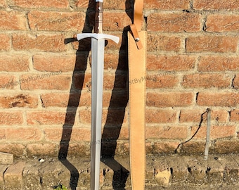 Hand-Forged Carbon Steel Sword | 36" Full Tang Rosewood Handle Blade